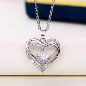 Silver heart necklace